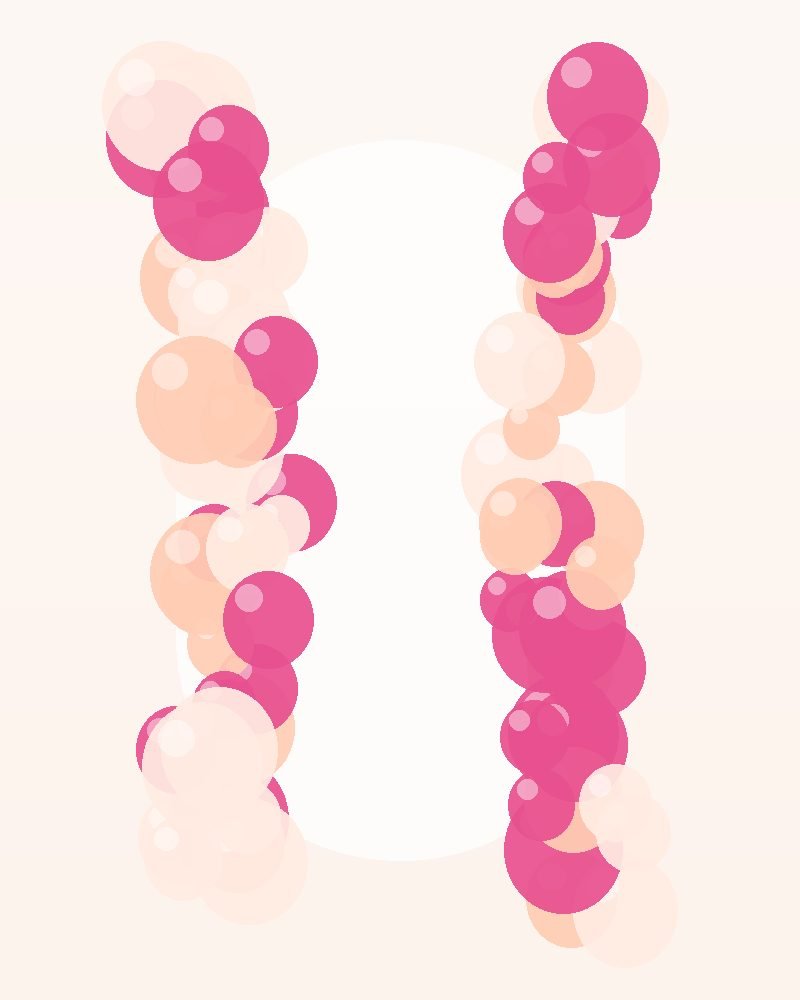 Custom birthday balloon installation